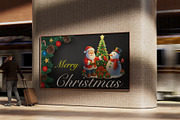 Santa Claus and a snowman, an Illustration by Vector Stall (Thumbnail 4 of 4)