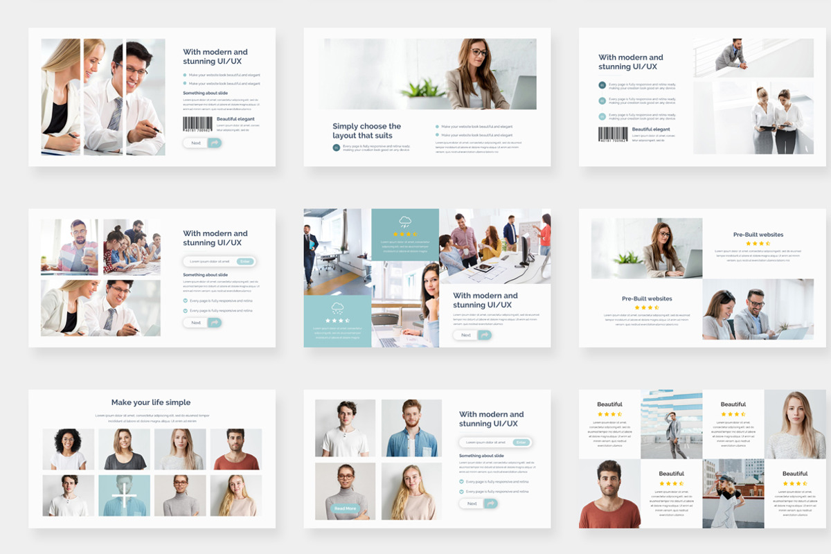 Imagine Solutions Powerpoint, a Presentation Template by One Percent Studio