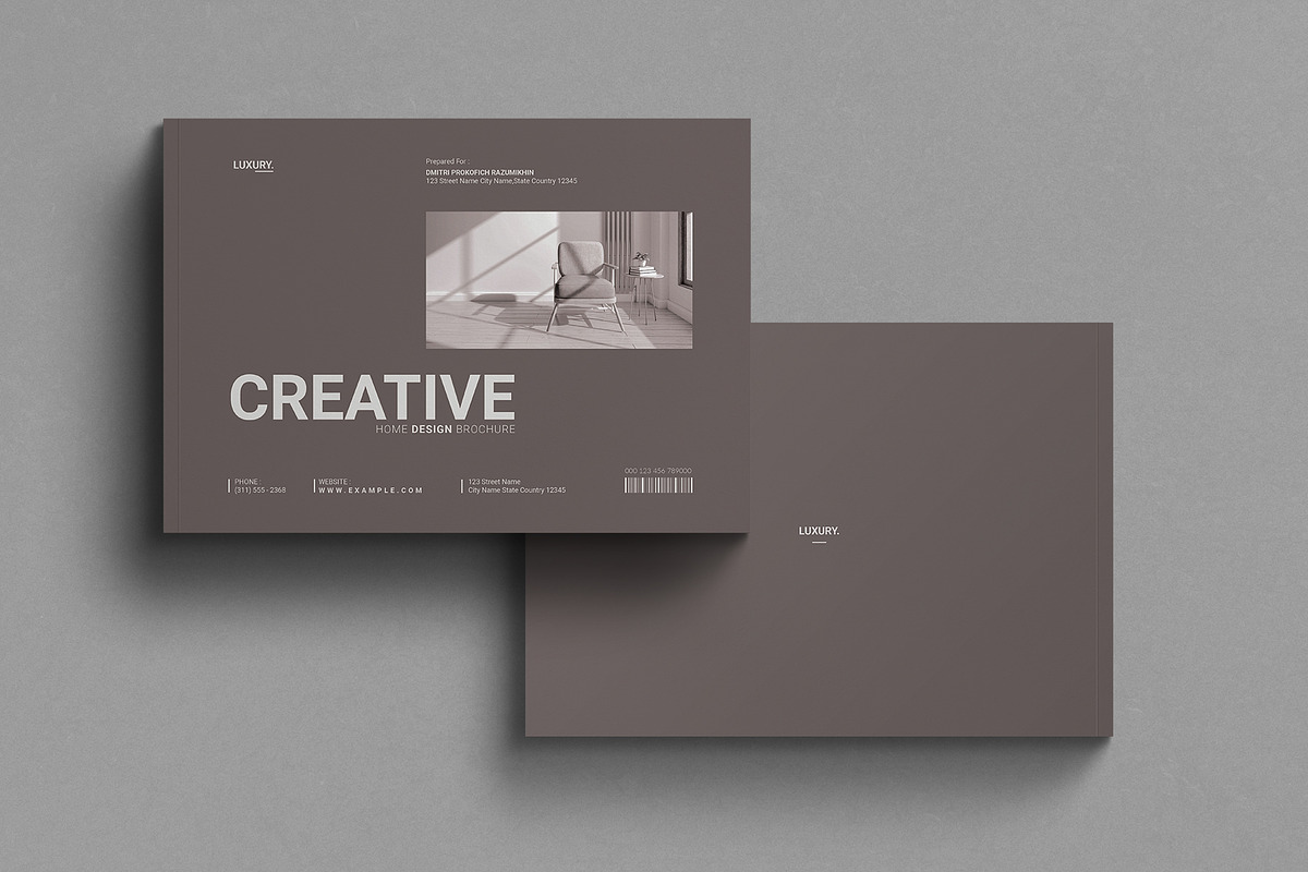 Creative Brochure Template Landscape, a Brochure Template by MassiveCreator (Photo 8 of 8)