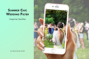 Summer Chic Wedding Geofilter, a Social Media Template by Uno Bello Design Studio (Thumbnail 1 of 3)