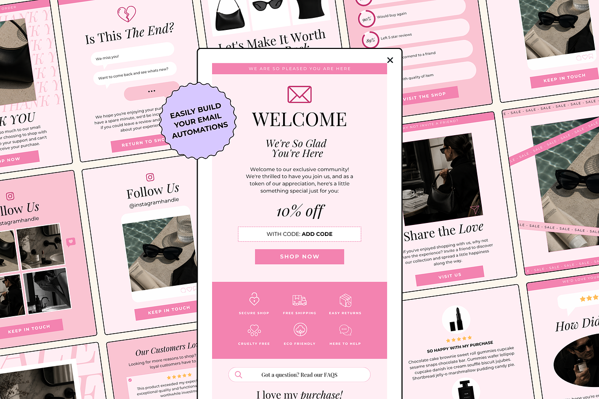 Canva Email Automation Templates, an Email Template by The Pixel Palace (Photo 1 of 10)