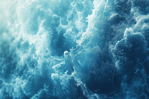 A close-up view of turbulent ocean waves, showcasing the dynamic movement and t, a Photo by Textures & Backgrounds