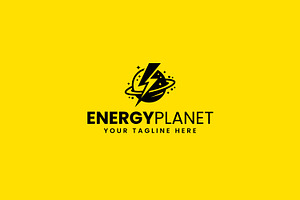 Energy planet logo design, a Branding & Logo Template by Team_Ultra_Graphics