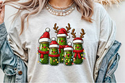 Watercolor Christmas Pickles PNG, an Illustration by Sublimation Artist (Thumbnail 8 of 9)