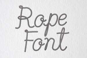 Rope Fonts, a Symbol Font by Graphixmania