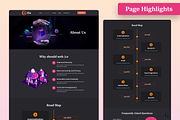 Web3 Wealth Web3 Development Website, an UI Kit Template by Uptechies (Thumbnail 3 of 4)