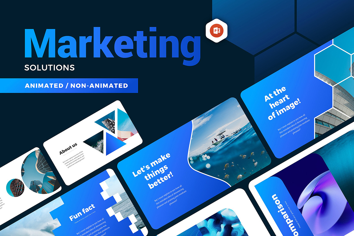 Marketing Solutions PowerPoint, a Presentation Template by Presentation Templates (Photo 1 of 8)