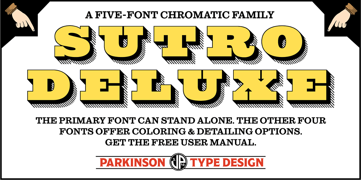 Sutro Deluxe, a Slab Serif Font by Parkinson Type Design (Photo 6 of 7)