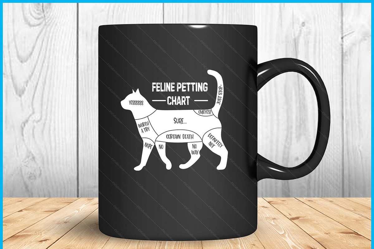 Feline Petting Chart Cat SVG PNG, a Graphic by Creativeusart (Photo 2 of 4)