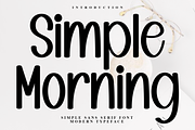 Simple Morning, a Serif Font by FreshTypeINK (Thumbnail 1 of 8)