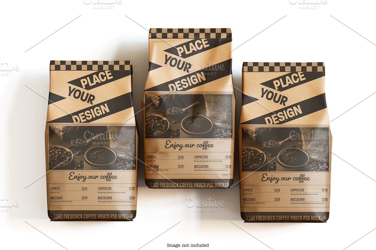 Coffee Pouch Mockup Bundles, a Packaging Mockup by Ambo Ampeng (Photo 21 of 22)