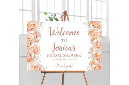 Bridal Shower Rose Gold and Silver