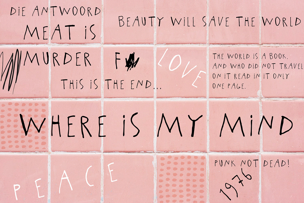 Handwritten careless font. preview 6