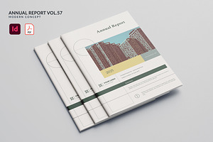 Annual Report Vol.57, a Brochure Template by Bewalrus Studio