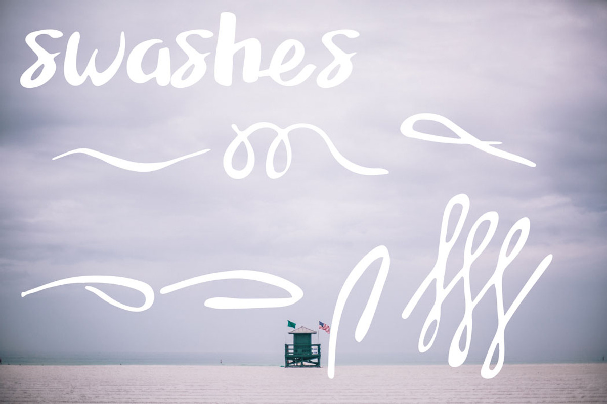 Sasha Script, A Hand Painted Font preview 5