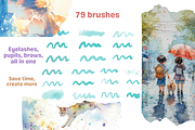 True Watercolor Brushes for Procreat, a Brush Add-On by nikiartcorner (Thumbnail 3 of 8)