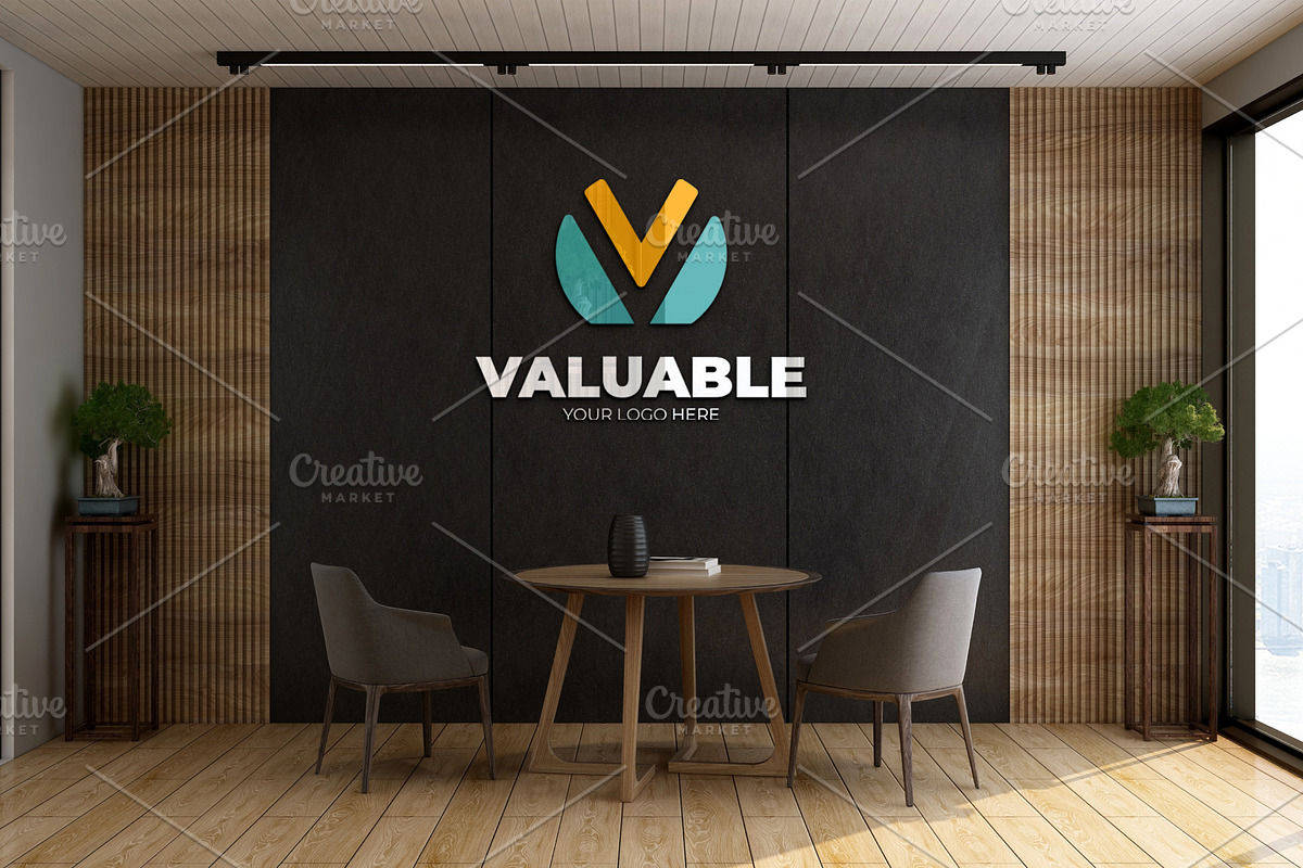 PSD Office Meeting Room Wall Mockup, a Product Mockup by Ayy (Photo 11 of 13)