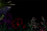 Elegant single-line flowers., a Decorative Illustration by Nenahliadava Design (Thumbnail 7 of 7)