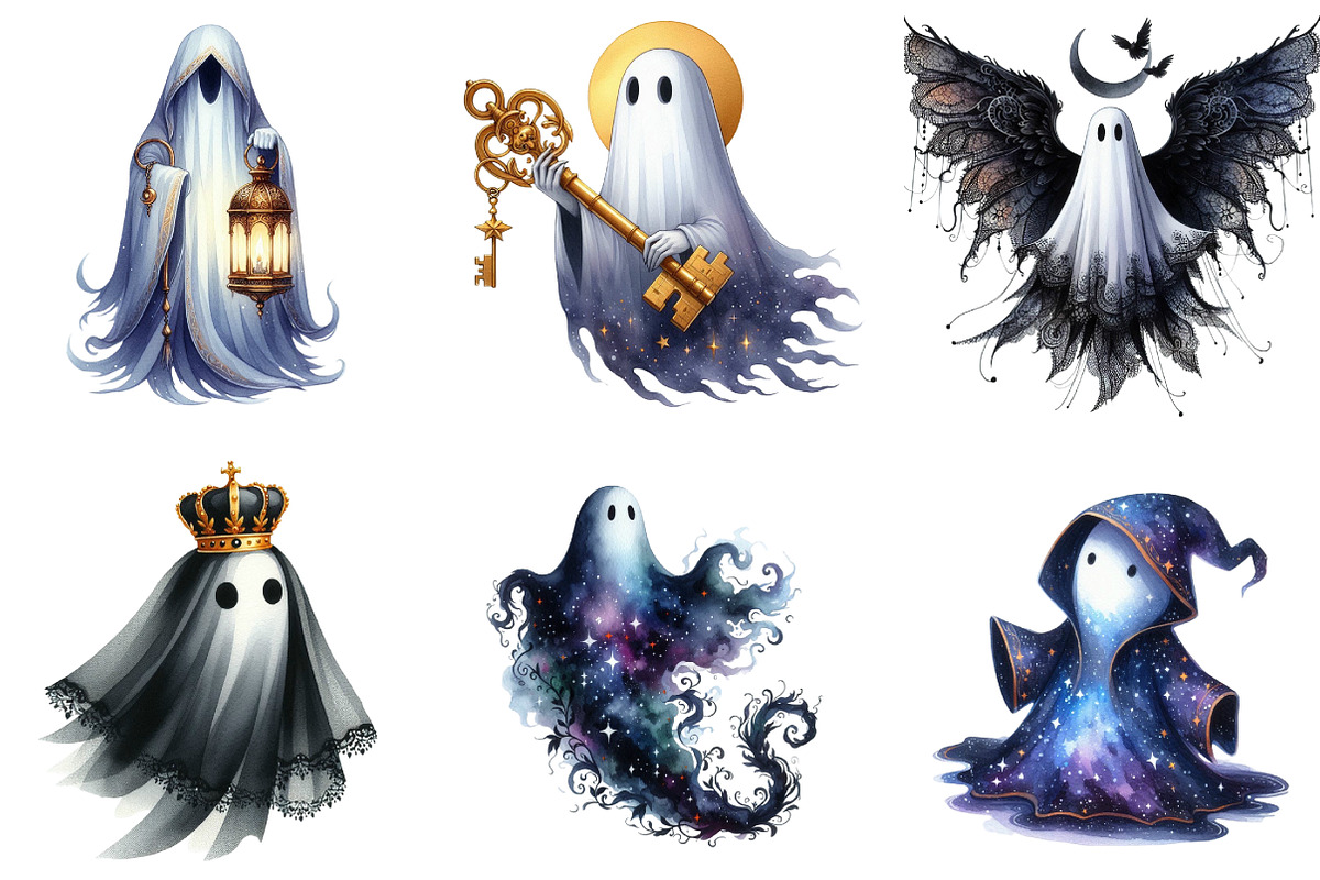 Enchanted Contrast Ghost Halloween, an Illustration by DreamArtGraphic (Photo 3 of 5)