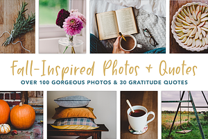 Fall-Inspired Photos & Quote Bundle
