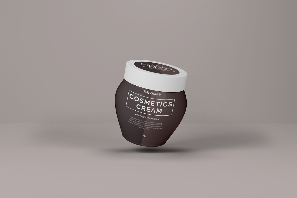 Cosmetics Cream Container Mockup, a Cups & Container Mockup by Modern Studio (Photo 6 of 14)