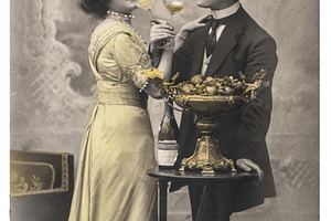 Young couple in love celebrated bott, a Holiday Photo by LiliGraphie