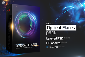 15 Optical Flares Pack