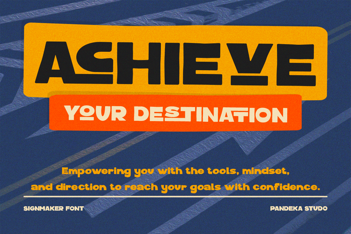 Signmaker - Bold Handwritten Display, a Handwritten Font by Pandeka Studio (Photo 6 of 9)