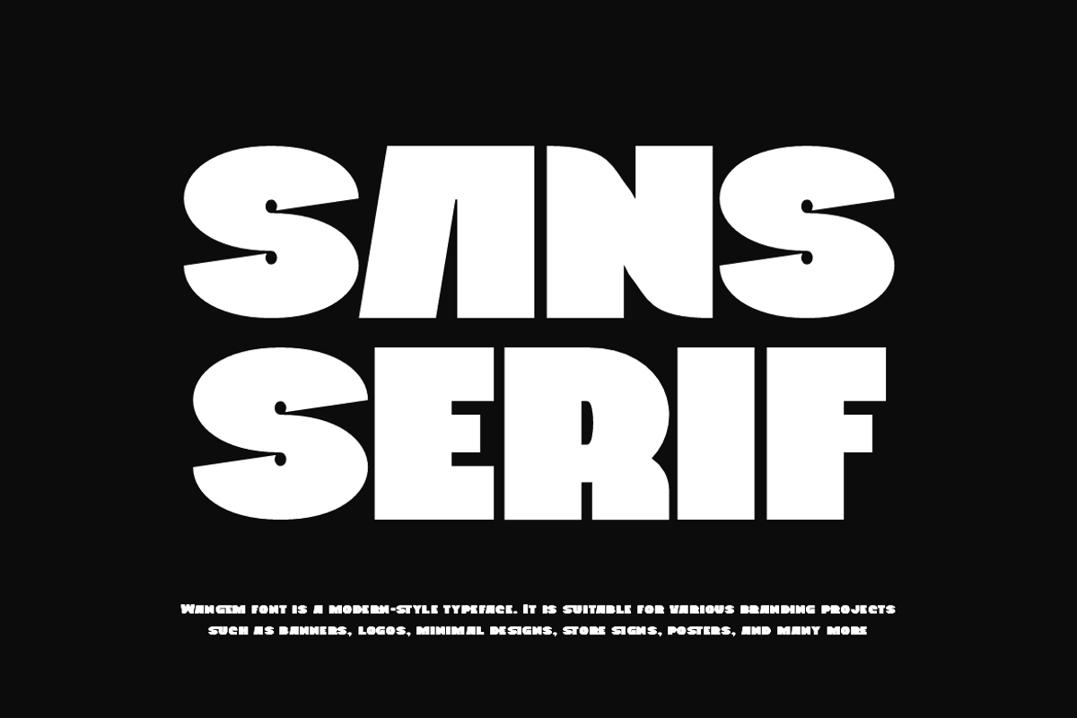 Wangem - Bold Sports Car Font, a Sans Serif Font by QR Design Studio (Photo 7 of 15)