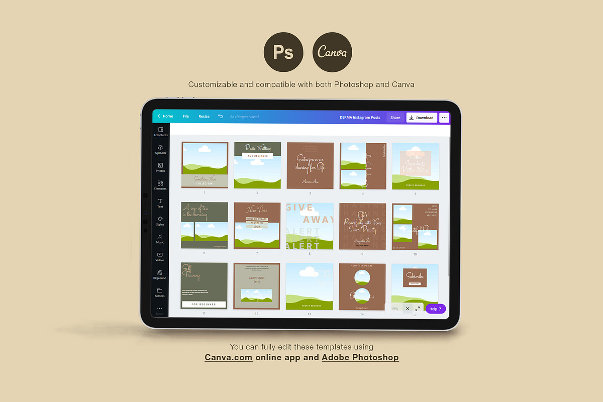 Creativepreneur Instagram | Derma, a Social Media Template by BlancaLab Studio (Photo 7 of 7)
