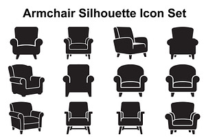 Plush Reading Chair Silhouettes, an Object Graphic by Designs_River