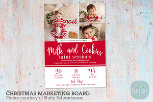 IC056 Milk & Cookies Marketing Board, a Stationery Template by Paper Lark