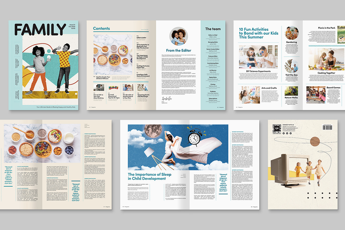 Family Magazine Template, a Magazine Template by BrandPacks (Photo 2 of 6)