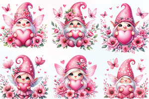 Valentine's Gnomes Butterfly Bundle