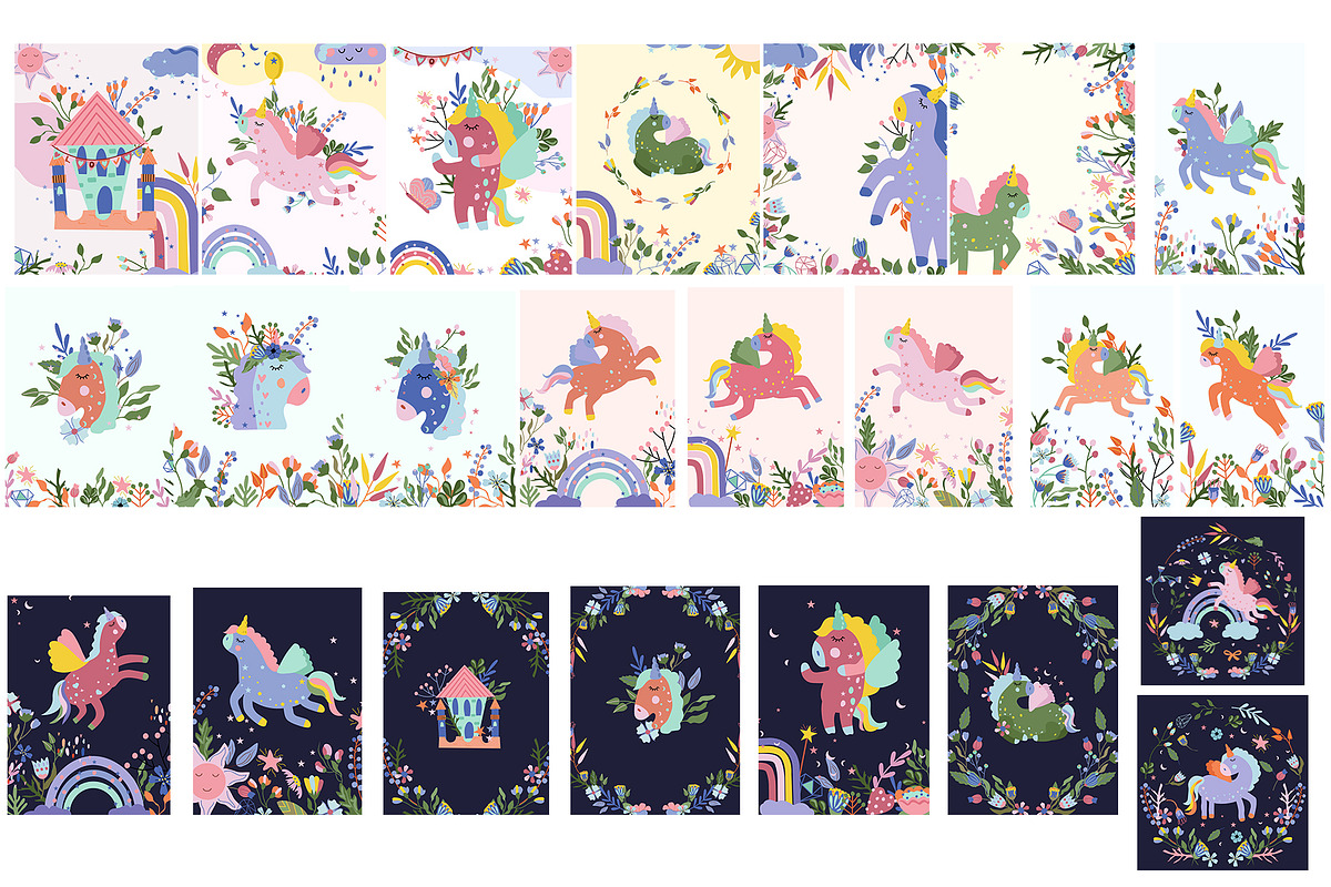 Magical Unicorns, big collections, an Animal Illustration by Usis (Photo 15 of 22)