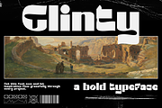 Glinty - Bold Display Font, a Sans Serif Font by BearyType Studio (Thumbnail 1 of 8)
