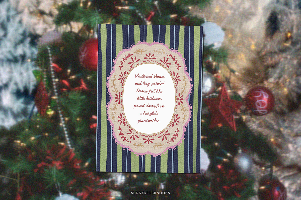 Winter FOLK Frames & Backgrounds, a Decorative Illustration by SunnyAfternoons (Photo 14 of 15)