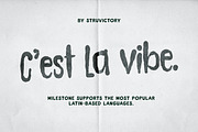 Milestone Handwritten Messy Sans, a Sans Serif Font by Struvictory.art (Thumbnail 9 of 9)