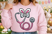 Easter Bunny Nurse Coquette Bow PNG, an Illustration by Daily.Designs (Thumbnail 3 of 5)
