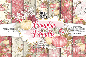 Pumpkin Paradise Digital Paper Pack