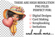 Quirky Love Girl Clipart, an Illustration by Daily.Designs (Thumbnail 2 of 5)