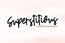 Superstitious - Bold Script Font
