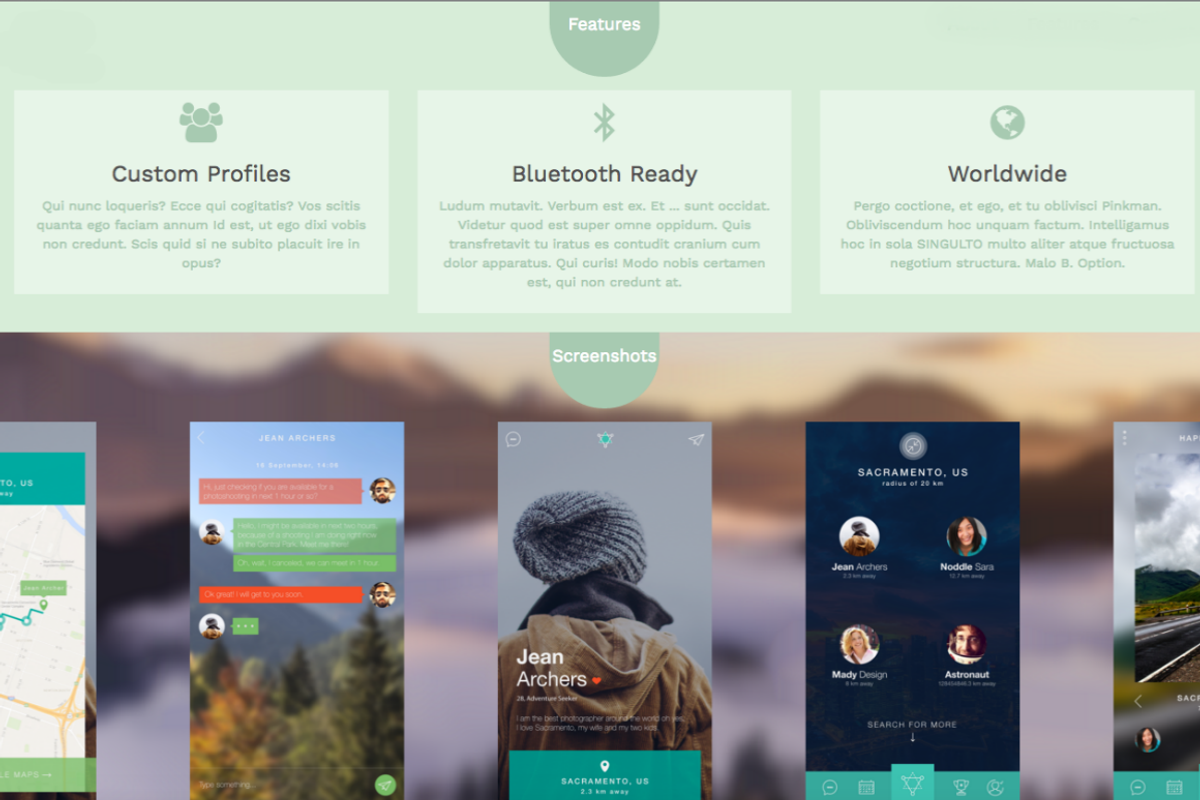 Pearl. | An Elegant App Landing Page, an App Template by AsOfLatte (Photo 3 of 4)