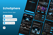 EchoSphere - Game Store Mobile App, an App Template by trabaskriya (Thumbnail 1 of 5)