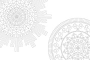 10 Relaxing Mandalas for Coloring, a Decorative Illustration by Soulprint Mercury (Thumbnail 4 of 6)