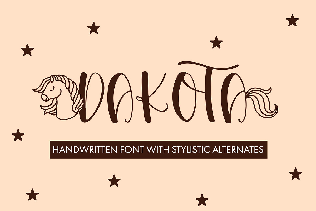 Dakota A Horse Font, a Handwritten Font by Freeling Design House (Photo 1 of 6)