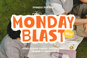 Monday Blast - Quirky Block Font, a Sans Serif Font by Lalalope