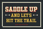 Backway – Extrude Western Slab Font, a Slab Serif Font by Drizy (Thumbnail 2 of 10)