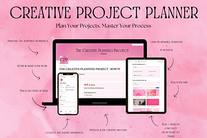Notion Template for Creatives - Pink