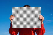 Poster Held By Person Mockup, an Advertising Mockup by Designer Dude (Thumbnail 2 of 2)